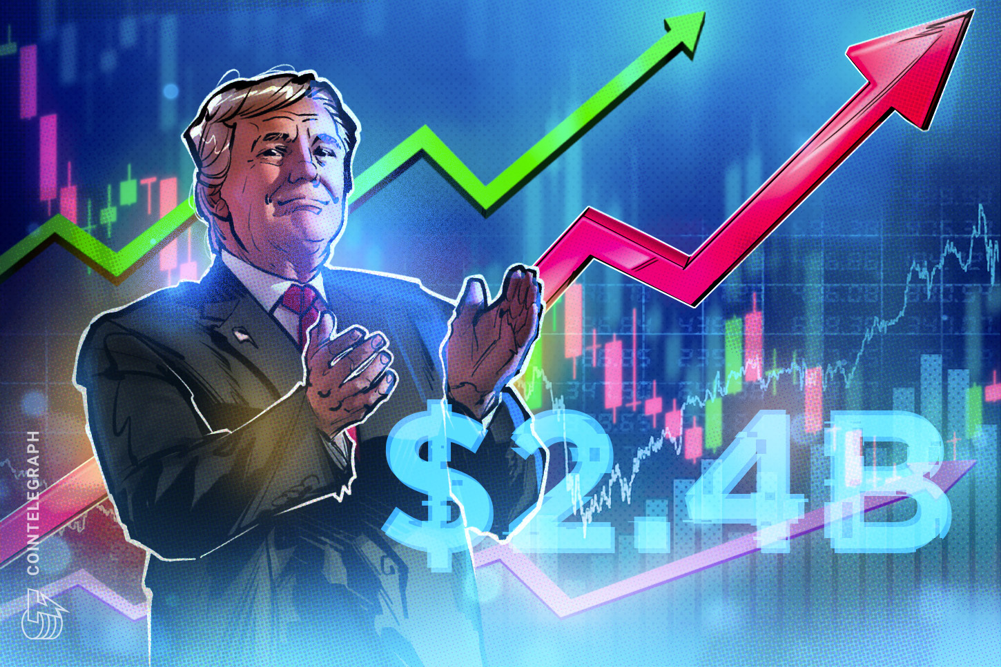 トランプ米大統領　仮想通貨関連ビジネスで推定24億ドルの利益　規制監督を巡る利益相反懸念も