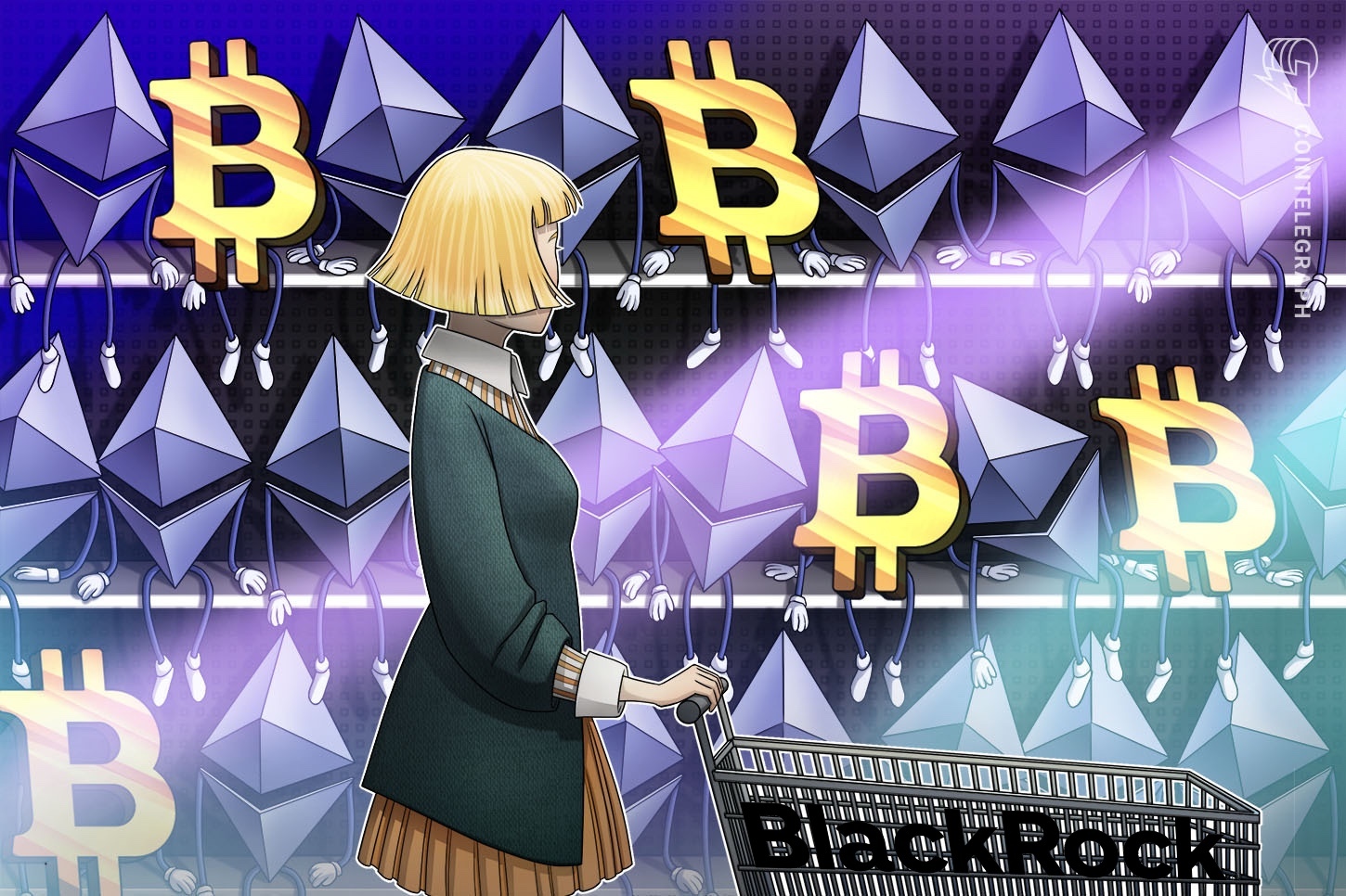 ブラックロックのイーサリアムETF　ETH保有量が拡大　世界第2位のコインベースに迫る